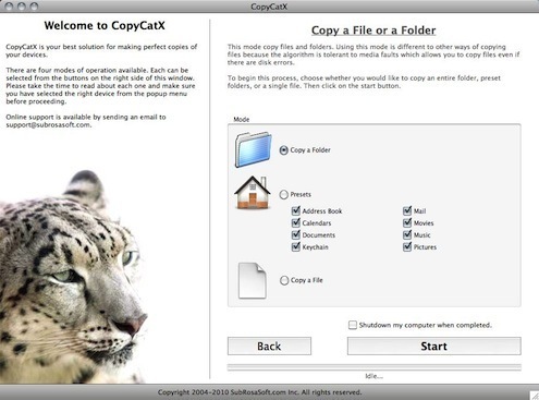 CopyCatX 5.2 de SubRosaSoft.com Inc.