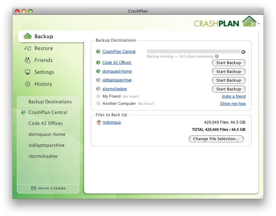CrashPlan 4.8.4 de Code42 Software