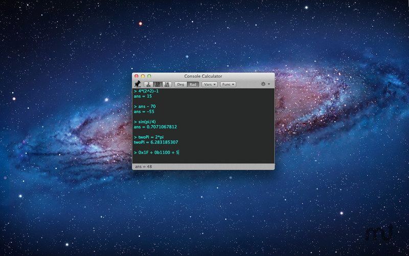 Console Calculator 1.0.14 de Scott Cogan