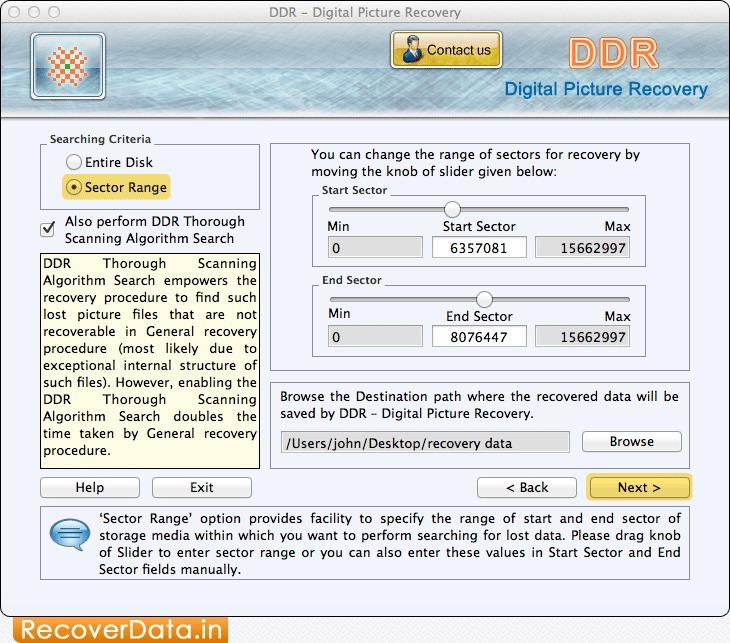 DDR - Digital Picture Recovery 5.4.1.2 de Recover Data Software