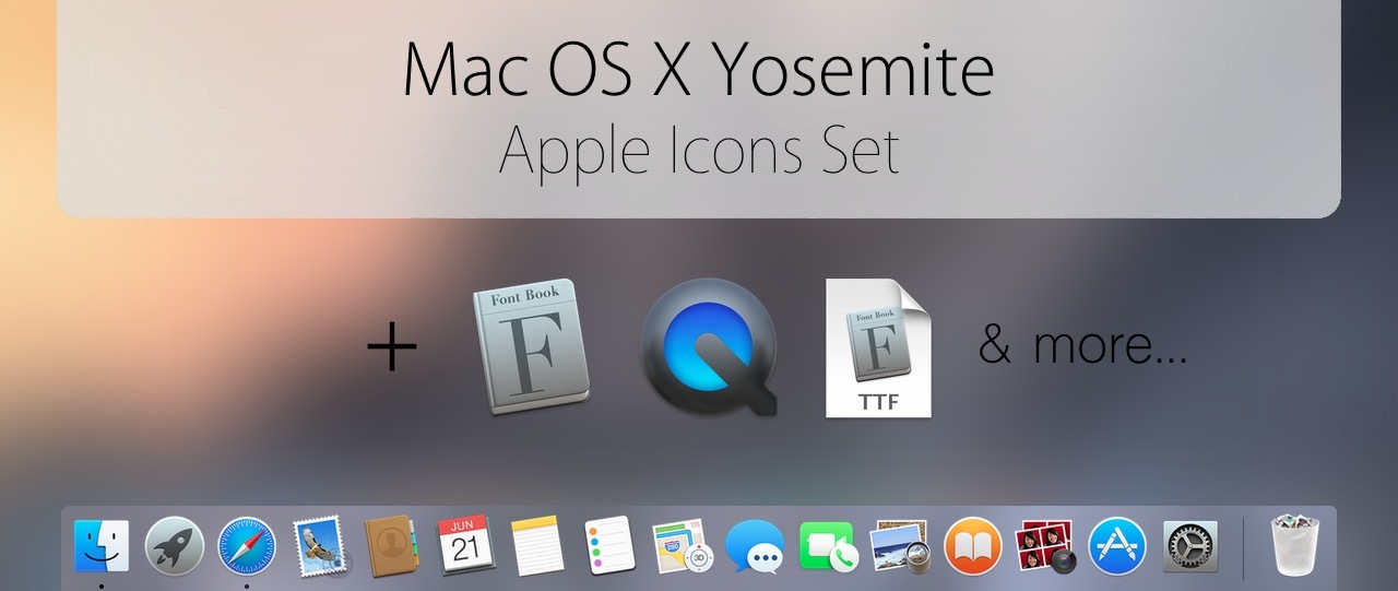 OS X Yosemite - Official Icons Pack 9 de JohanChalibert