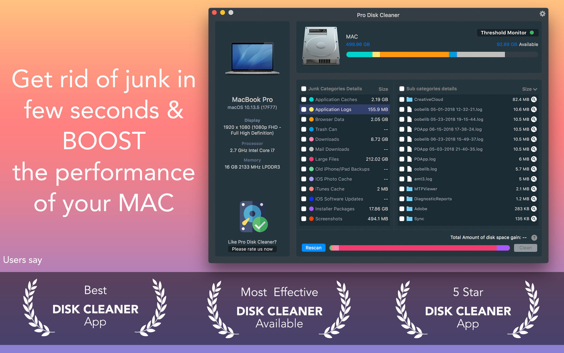 Pro Disk Cleaner 1.4 de AppYogi Software