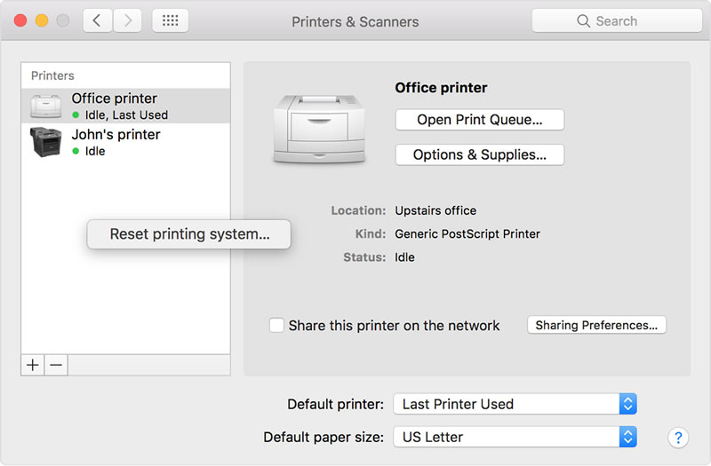 Instalar impresora en Mac