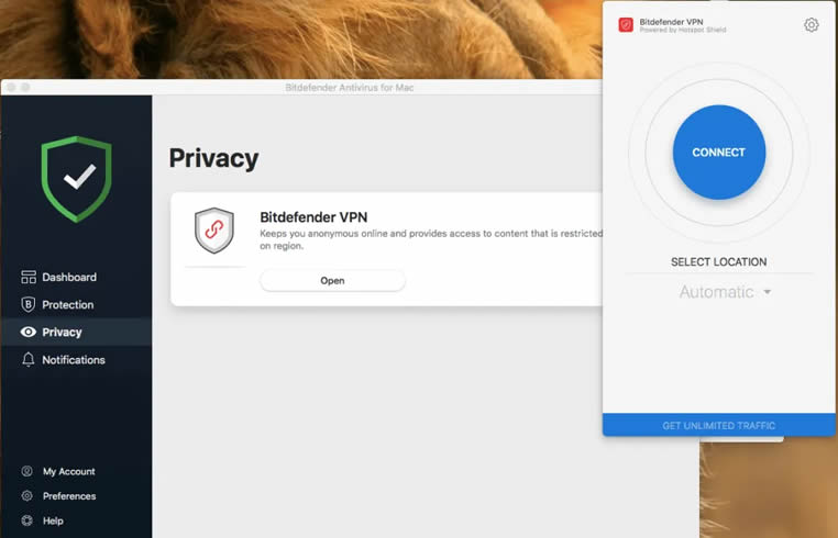 VPN de Bitdefender para Mac